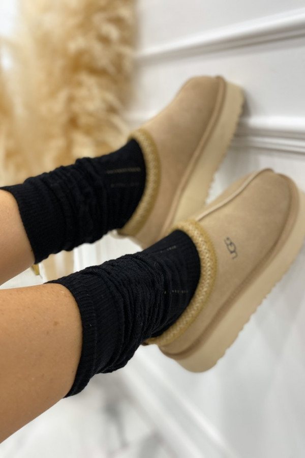 Czarne zakolanówki ze splotem Keysi 150