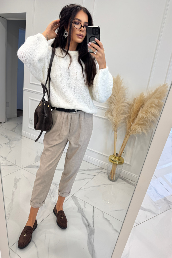 Śmietankowy sweter bukla WERA 194,190