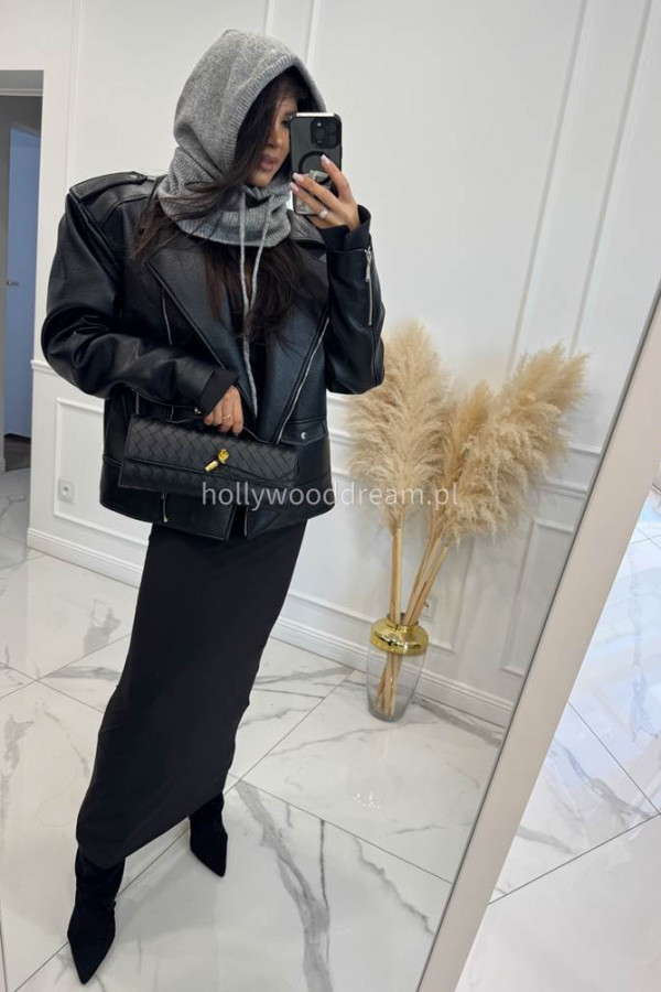 Szary kaptur balaclava Winter