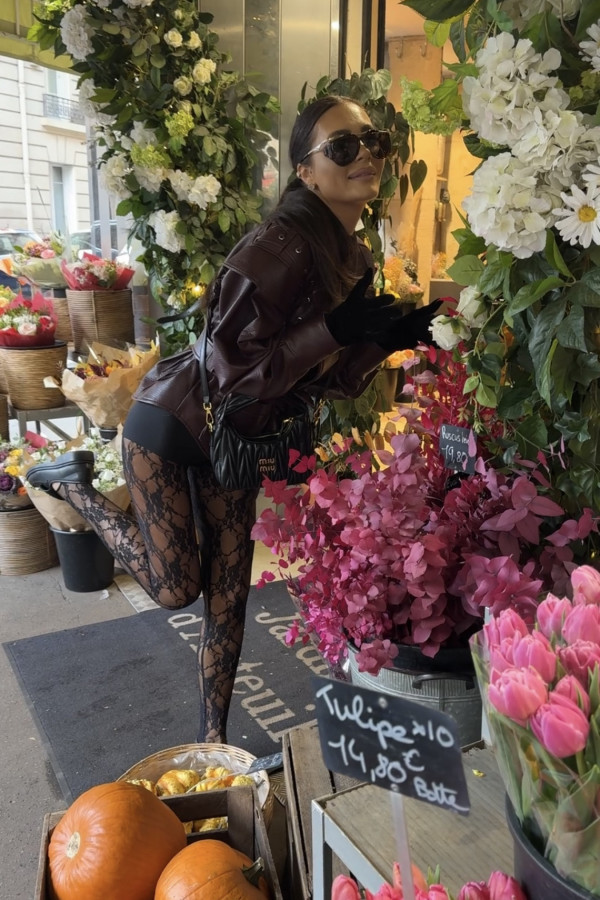 Kurtka skóra węża z wiązaniami bordowa ELKA 25