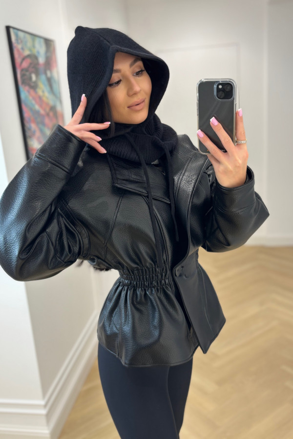 Kaptur z kominem EMILY czarny 09